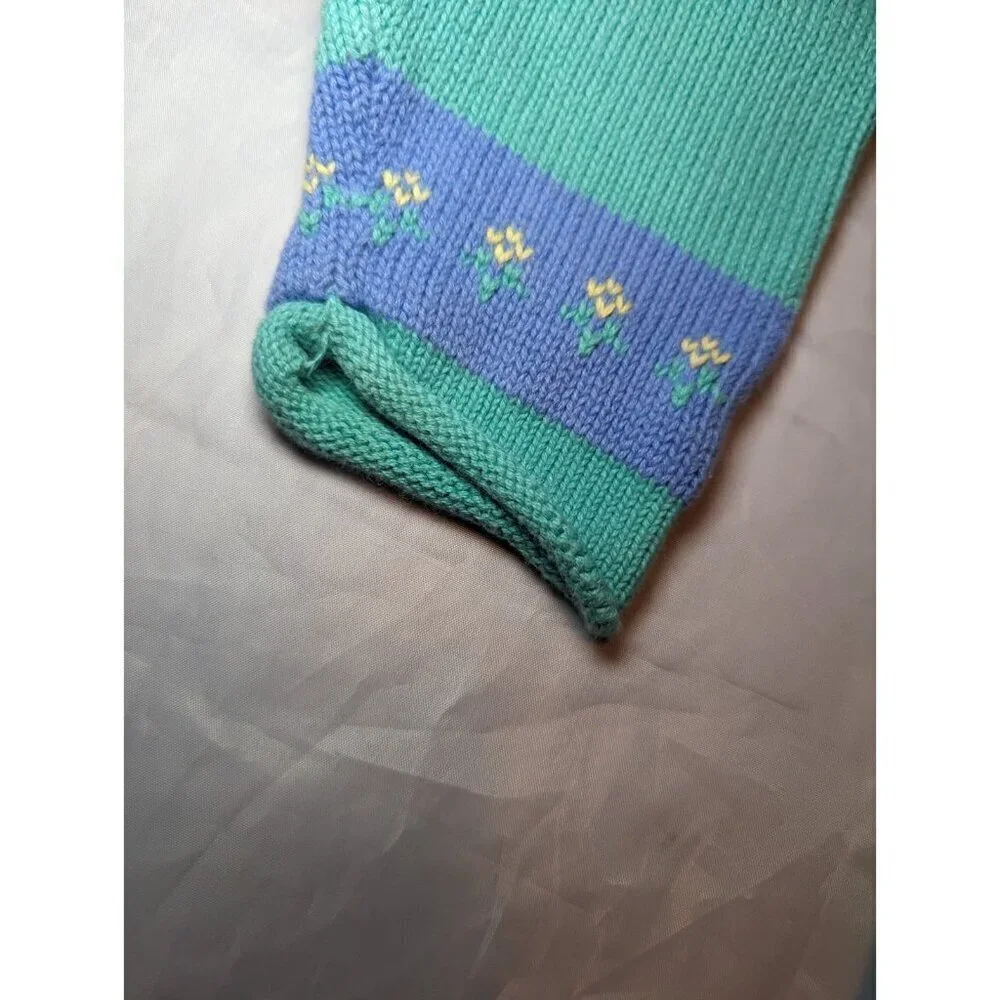 Vintage 1998 Girls Gymboree Long Sleeve 100% Cotton Sweater Girls Size XL Strips